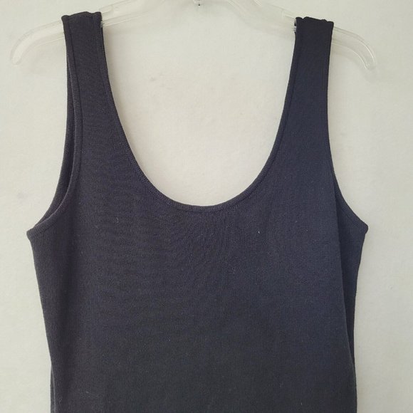 Worth Tank Sweater Dress Womens S Black Midi Minimalist‎ Classic Capsule - Picture 2 of 11